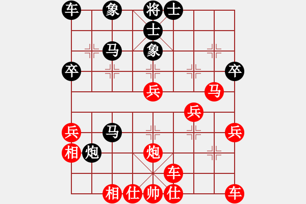 象棋棋譜圖片：哈哈[1245437518] -VS- 香山紅葉[624882939] - 步數(shù)：40 