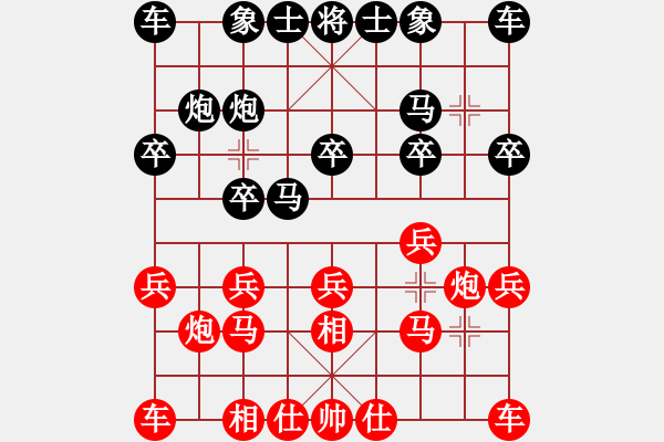 象棋棋譜圖片：和朋友的一局網(wǎng)棋 - 步數(shù)：10 