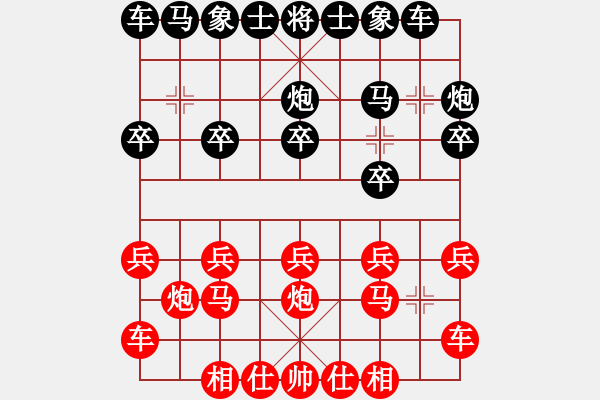 象棋棋譜圖片：那是錯(cuò)的啊(3段)-負(fù)-沙漠飛虎(5段) - 步數(shù)：10 