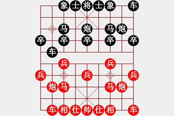 象棋棋谱图片：第06台 蒋川 vs 张伟 - 步数：10 