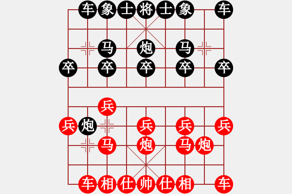 象棋棋谱图片：孙璋庆 先和 杨添任 - 步数：10 