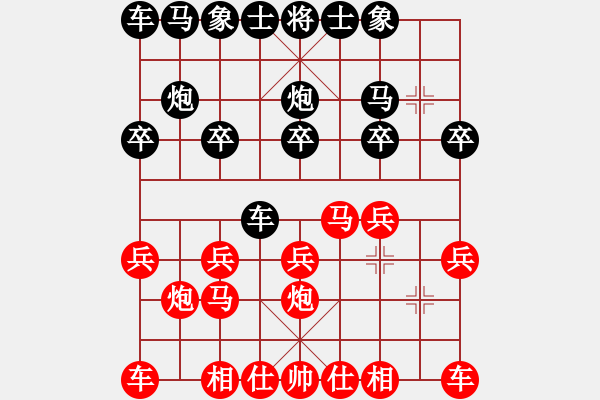 象棋棋譜圖片：草民王中王[紅] -VS- 醉棋渡河[黑] - 步數(shù)：10 