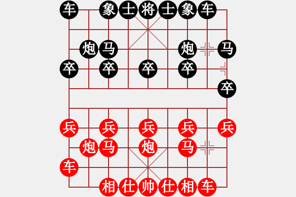 象棋棋譜圖片：葬心紅勝黃師傅1945【中炮對(duì)單提馬】 - 步數(shù)：10 