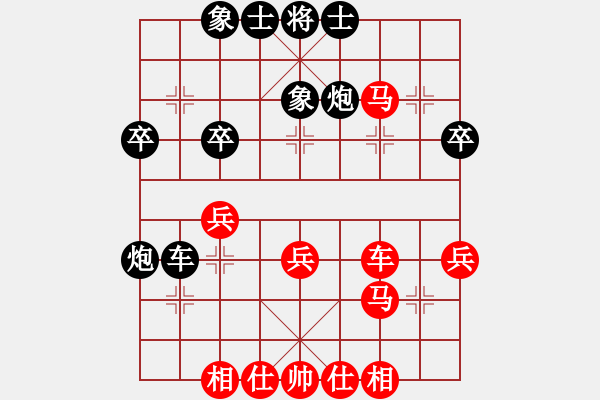 象棋棋譜圖片：紅藍(lán)棋股(天帝)-和-特別能戰(zhàn)斗(6段) - 步數(shù)：40 