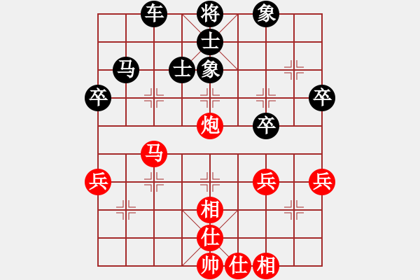 象棋棋譜圖片：醉棋渡河(初級(jí))-負(fù)-huanghao(2級(jí)) - 步數(shù)：56 