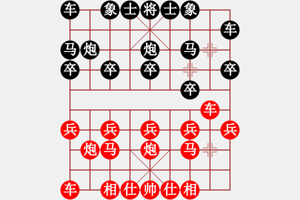 象棋棋譜圖片：scofield(3段)-勝-蔥頭(2段) - 步數：10 