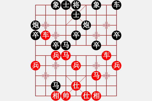 象棋棋譜圖片：軟件是豬(5段)-勝-akakaa(4段) - 步數(shù)：30 