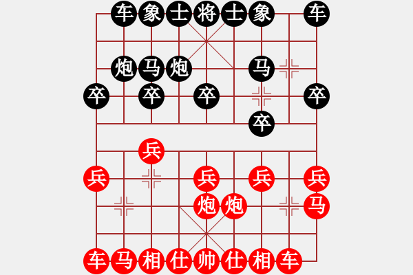 象棋棋谱图片：马龙 先负 朱龙奎 - 步数：10 