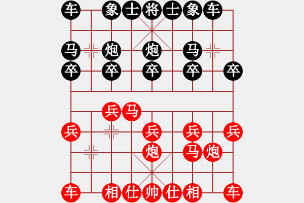 象棋棋谱图片：男子团体4 (1)洪旭增先胜江明庭 - 步数：10 