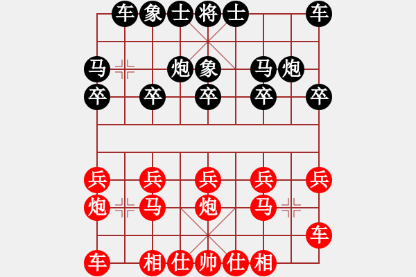 象棋棋譜圖片：橫才俊儒[292832991] -VS- 射手[469194594] - 步數(shù)：10 