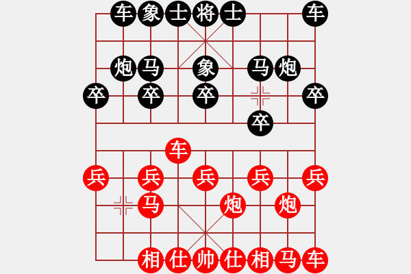 象棋棋譜圖片：文題lz紅負(fù)葬心【過(guò)宮炮對(duì)進(jìn)左馬】 - 步數(shù)：10 