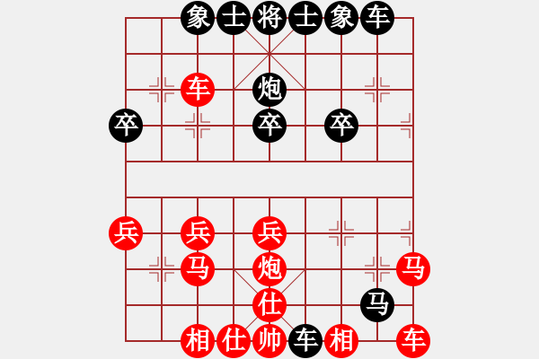 象棋棋譜圖片：老三[3291145108] -VS- 橫才俊儒[292832991] - 步數(shù)：30 