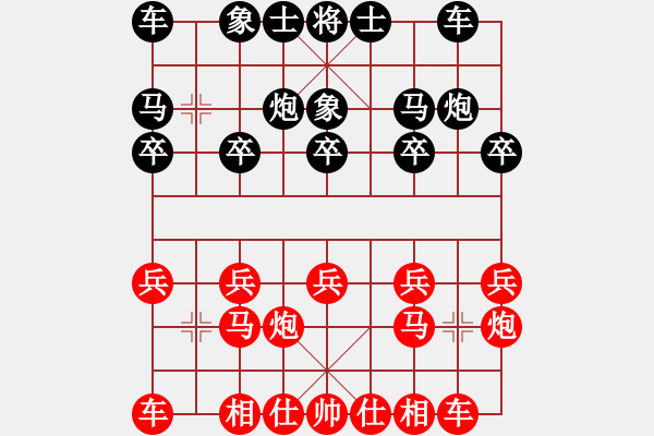 象棋棋譜圖片：378局 A40- 起馬局-BugChess19-04-09 x64 NO SSE4-2(專業(yè)) - 步數(shù)：10 