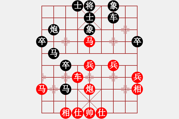 象棋棋譜圖片：可愛的小豬(2段)-負(fù)-zombfun(2段) - 步數(shù)：40 