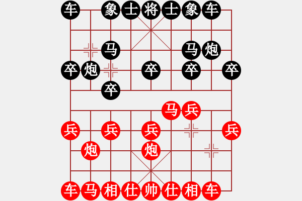 象棋棋譜圖片：無名 -先負- 小剛 - 步數(shù)：10 