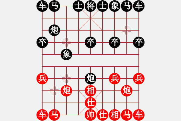 象棋棋谱图片：pandashaoye[红] -VS- 负分太后 鱼[黑]（3） - 步数：10 