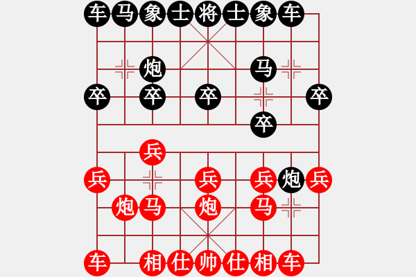 象棋棋谱图片：第五轮 南充 冯金贵 先胜 贵州 左代元 - 步数：10 