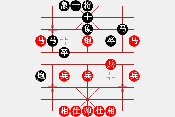 象棋棋譜圖片：武大胡一刀(3段)-勝-彝州小神童(3段) - 步數(shù)：40 