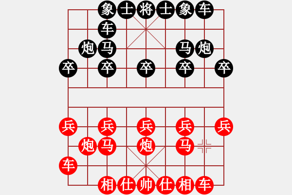 象棋棋譜圖片：黑方就是天天象棋水平 - 步數(shù)：10 