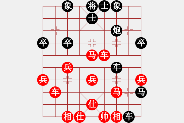 象棋棋譜圖片：五毒教主(6段)-負(fù)-新鄉(xiāng)一桿槍(5段)中炮過(guò)河車(chē)互進(jìn)七兵對(duì)屏風(fēng)馬左馬盤(pán)河 紅炮8進(jìn)3 - 步數(shù)：40 