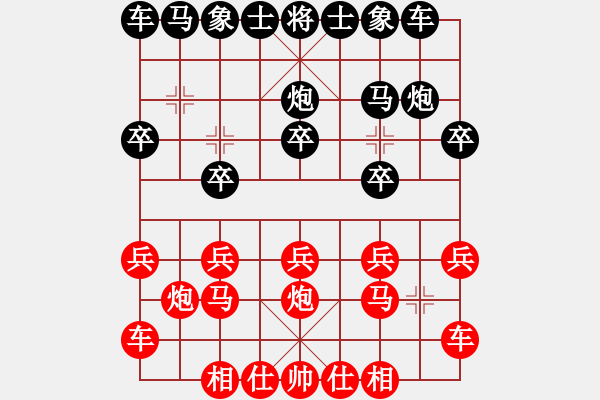 象棋棋譜圖片：橫才俊儒[292832991] -VS- 藍海機械[617556108] - 步數(shù)：10 