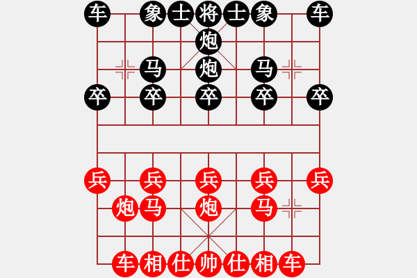 象棋棋譜圖片：2022.8.23.17五分鐘先勝列炮轆轤炮 - 步數(shù)：10 