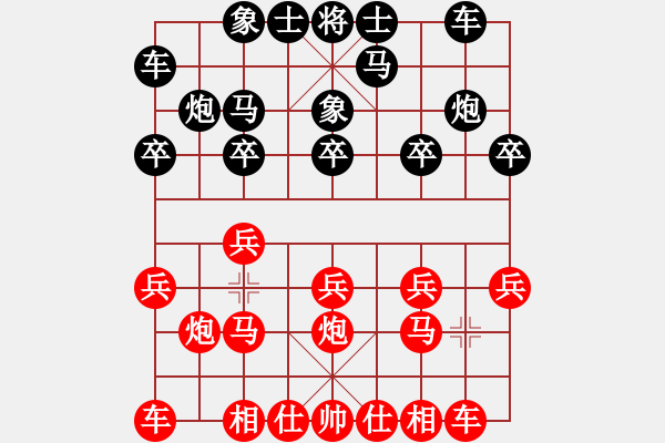 象棋棋譜圖片：太谷賈堡村孟繁忠 勝 化工廠張建國 - 步數(shù)：10 