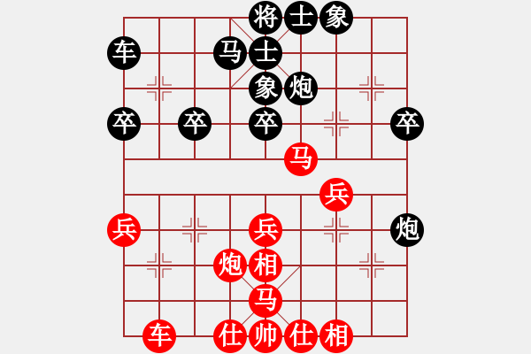 象棋棋譜圖片：閆之格[紅] -負(fù)- 行者必達(dá)[黑【順炮直車(chē)對(duì)橫車(chē) 紅過(guò)河車(chē)】 - 步數(shù)：40 