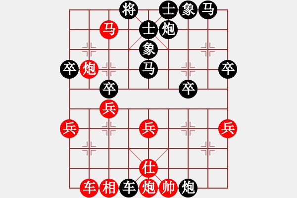 象棋棋譜圖片：寶坻夜襲隊(duì)(3段)-負(fù)-菜鳥(niǎo)展翅(3段) - 步數(shù)：42 