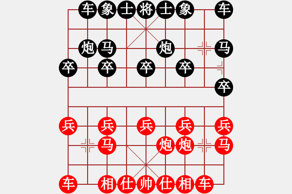 象棋棋譜圖片：不在可愛，學(xué)會雨中[754117361] 負(fù) 芳棋(純?nèi)讼缕?[893812128] - 步數(shù)：10 