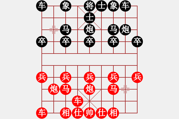 象棋棋譜圖片：橫才俊儒[292832991] -VS- 溫水煮青蛙[534685806] - 步數(shù)：10 