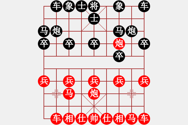 象棋棋譜圖片：2800局 A05-過(guò)河炮局-旋風(fēng)引擎23層(2872) 先勝 甘寧(1400) - 步數(shù)：10 