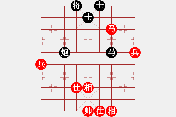 象棋棋譜圖片：金陽(yáng)(月將)-和-瀟湘棋手(9段)中炮對(duì)右三步虎 - 步數(shù)：90 