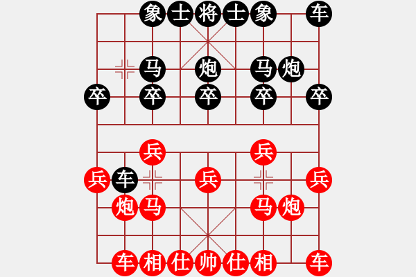 象棋棋譜圖片：shuawodeka(8段)-勝-古趙戰(zhàn)神(6段) - 步數(shù)：10 