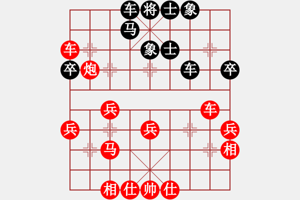 象棋棋譜圖片：待宰牛(3段)-勝-娃哈哈棋迷(3段) - 步數(shù)：40 