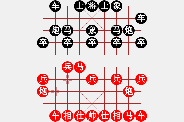 象棋棋譜圖片：石教才 先和 張東良 - 步數(shù)：10 