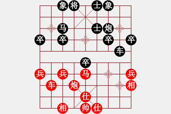 象棋棋谱图片：高吉先     先负 李轩       - 步数：40 