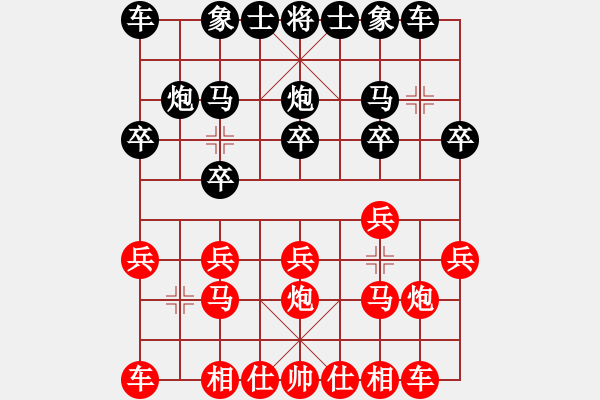 象棋棋譜圖片：Ж齊天大聖Ж[紅] -VS- i江南八怪[黑] - 步數(shù)：10 