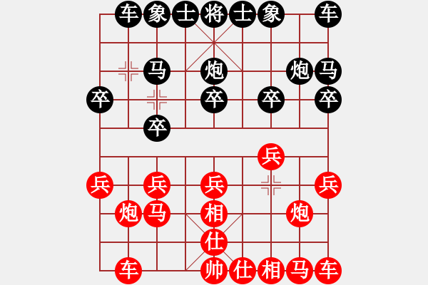 象棋棋譜圖片：一米陽光[紅] -VS- 星星亮晴[黑] - 步數(shù)：10 