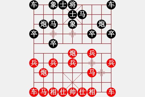 象棋棋譜圖片：木匠(3段)-負-閃電似的(4段) - 步數(shù)：10 