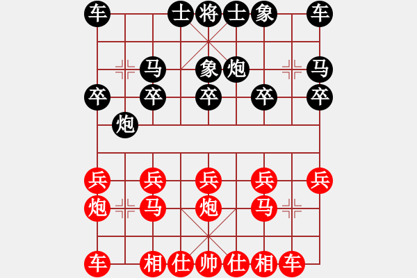 象棋棋譜圖片：中炮對(duì)單提馬(業(yè)四升業(yè)五評(píng)測(cè)對(duì)局)我先勝 - 步數(shù)：10 