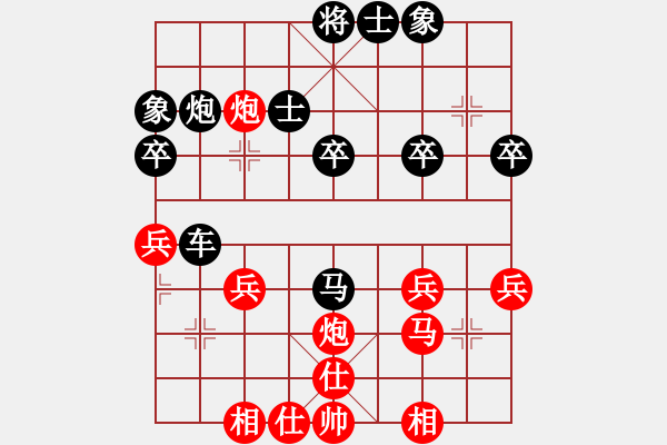 象棋棋譜圖片：2006年弈天外圍賽第一輪：中山先生(5r)-和-精靈掌門人(初級(jí)) - 步數(shù)：40 