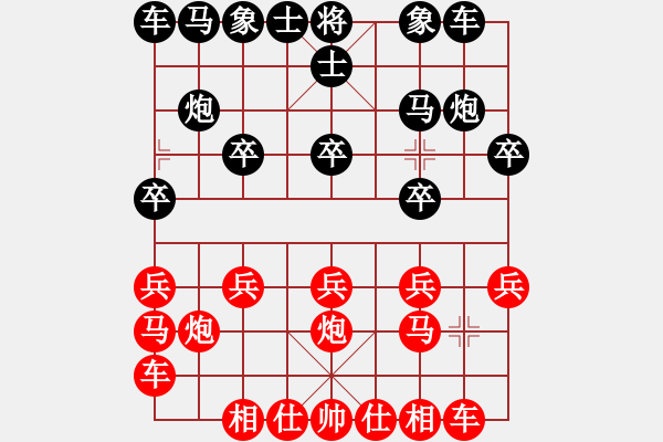 象棋棋譜圖片：醉棋渡河[紅] -VS- 天空[黑] - 步數(shù)：10 