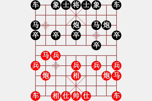 象棋棋譜圖片：問鼎中原.pgn - 步數(shù)：10 