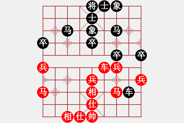 象棋棋譜圖片：gaogc(3段)-和-殺武清敗類(2段) - 步數(shù)：40 