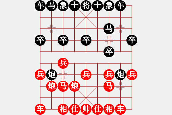 象棋棋谱图片：处女座莎加(9段)-负-何老顽童(6段) - 步数：10 