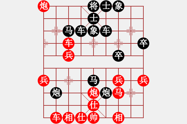 象棋棋譜圖片：大果凍也(9段)-勝-萍蹤留影(7段)五八炮對反宮馬 - 步數(shù)：30 