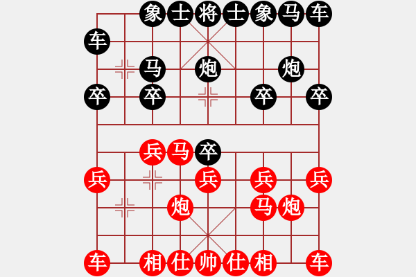 象棋棋譜圖片：俠客[1109949043] -VS- 橫才俊儒[292832991] - 步數(shù)：10 