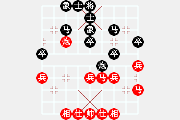 象棋棋譜圖片：弈林先鋒[紅] -VS- 千里不留行[黑] - 步數(shù)：40 