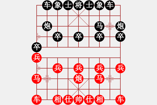 象棋棋譜圖片：與一友對局1 - 步數(shù)：10 